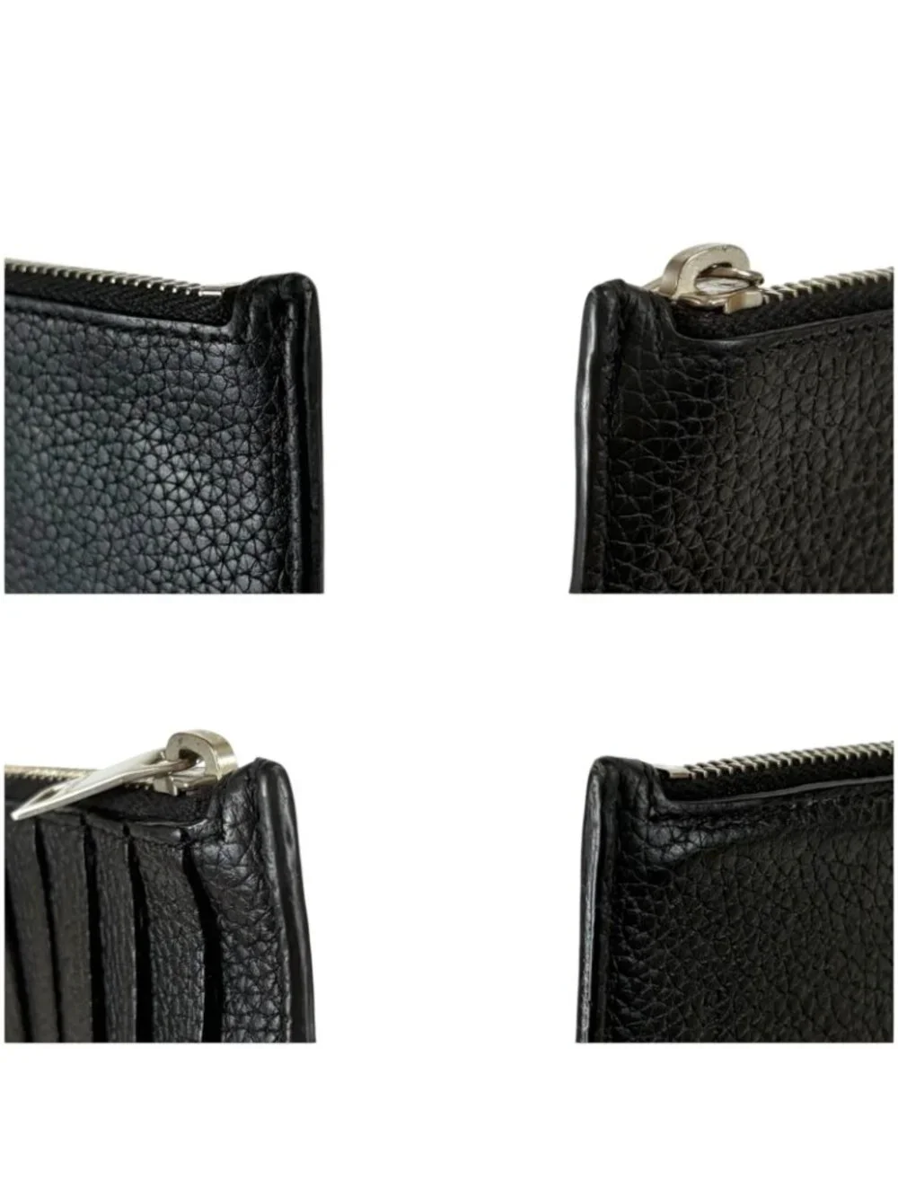 Saint Laurent Paris Zip Card Case with Neck Strap Fragment Black